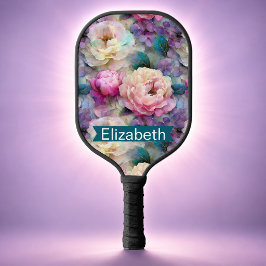Mooi Moeder Van Parel Bloemen Persoonlijk Pickleball Paddle