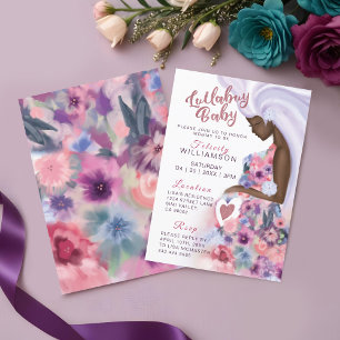 Mooi Moeder Worden Bloemen Baby Shower Uitnodiging