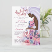 Mooi Moeder Worden Bloemen Baby Shower Uitnodiging (Staand voorkant)