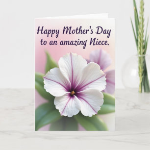 Mooi Moederdag Bloem Kaart voor lieve Nichten