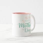 Mooi Moederdag cadeau Tweekleurige Koffiemok (Voorkant rechts)