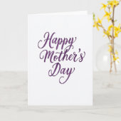 Mooi Moederdag Calligraphy Kaart (Gele Bloem)