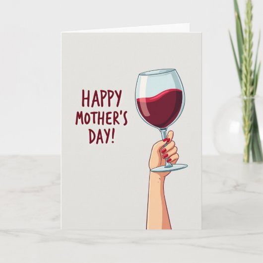 Mooi Moederdag Drankkaart Kaart (Voorkant)