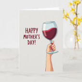 Mooi Moederdag Drankkaart Kaart (Gele Bloem)