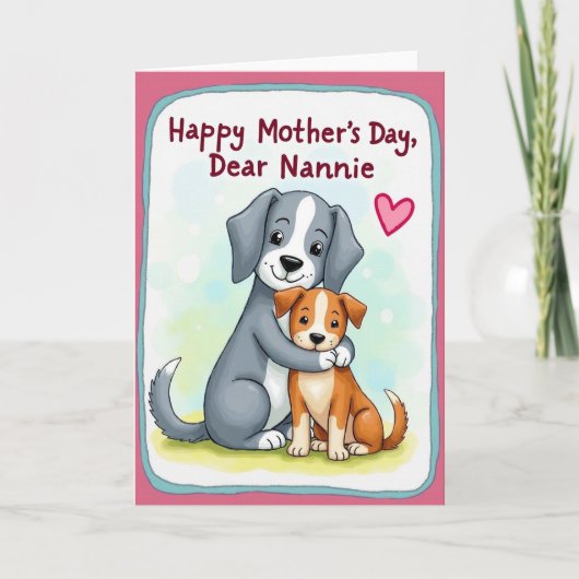 Mooi Moederdag Honden Kaart (Voorkant)