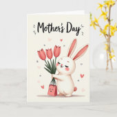 Mooi Moederdag kaart voor haar (Gele Bloem)
