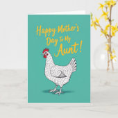 Mooi Moederdag Kip Kunstkaart Kaart (Gele Bloem)