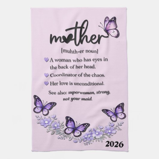 Mooi Moederdag Moeder Theedoek (Verticaal)