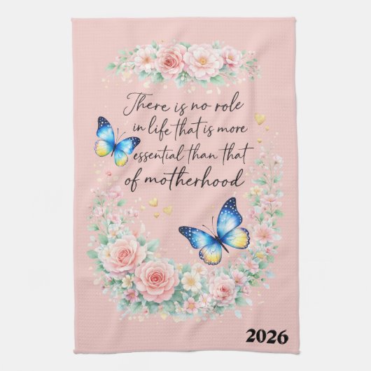 Mooi Moederdag Moederschap Theedoek (Verticaal)