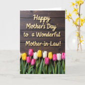 Mooi Moederdag Ontspanningskaart Kaart (Gele Bloem)