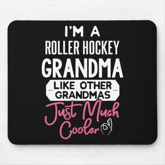 Mooi Moederdag ontwerp roller hockey oma Muismat (Voorkant)