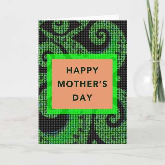 Mooi Moederdag Pixels Kaart (Voorkant)