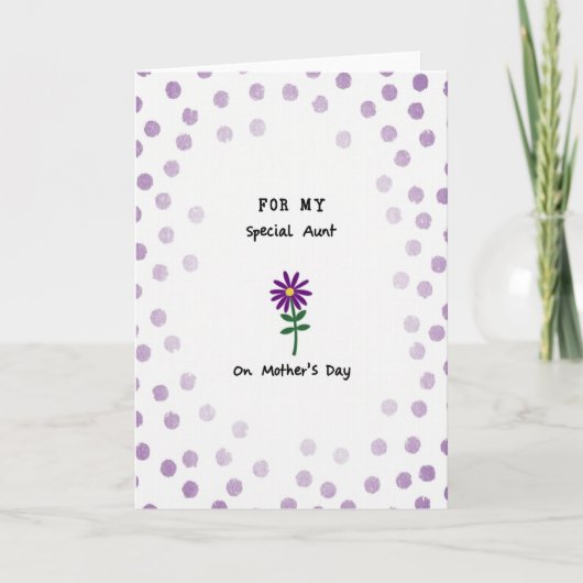 Mooi Moederdag Polka Dot Kaart (Voorkant)