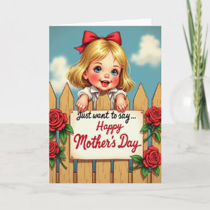 Mooi Moederdag Poppetjekijk Kaart