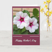 Mooi Moederdag Rozenblaadjes kaart (Gele Bloem)