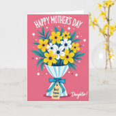 Mooi Moederdag Sterren Kaart (Gele Bloem)