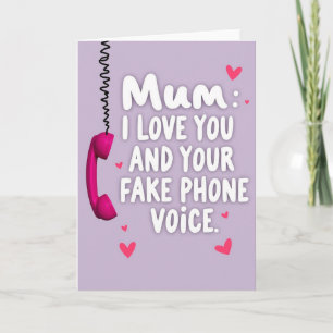 Mooi Moederdag Telefoonkaart Kaart