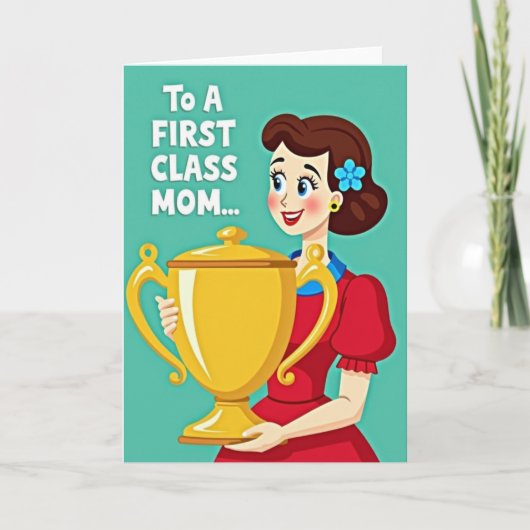 Mooi Moederdag Trofee Kaart (Voorkant)