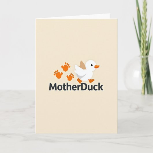 Mooi Moederdag Watervogels Kaart (Voorkant)