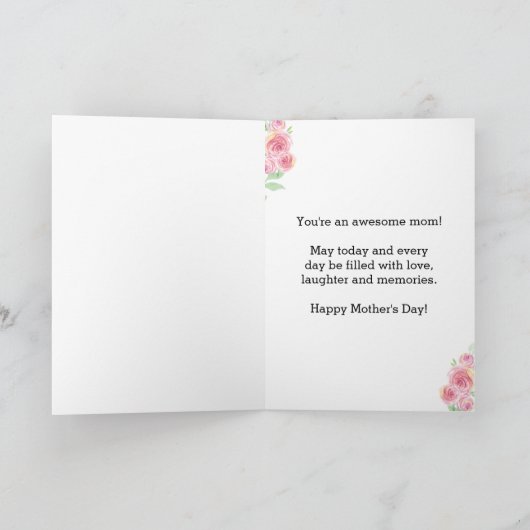 Mooi moederdag zusje kaart (Binnen)