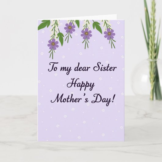 Mooi-moeders Elegante Scriptkaart Kaart (Voorkant)