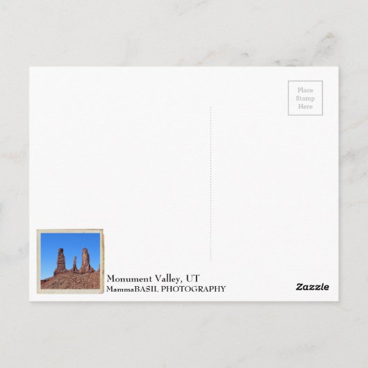 Mooi Monument Valley, drie zussen Briefkaart! Briefkaart (Achterkant)