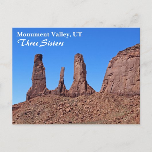 Mooi Monument Valley, drie zussen Briefkaart! Briefkaart (Voorkant)