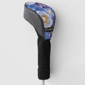 Mooi Mooi Blauwe Pioen Personalized Golfheadcover (Schuin)