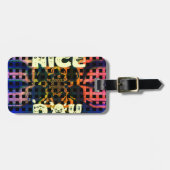 Mooi mooi hebben een mooie dag tekst print vector bagagelabel (Voorkant horizontaal)