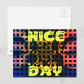 Mooi mooi hebben een mooie dag tekst print vector briefkaart (Voorkant / Achterkant)