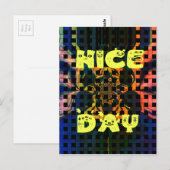 Mooi mooi hebben een mooie dag tekst print vector briefkaart (Voorkant / Achterkant)