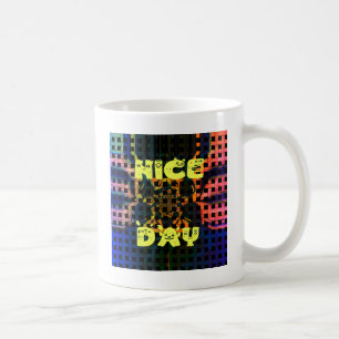Mooi mooi hebben een mooie dag tekst print vector koffiemok