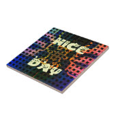 Mooi mooi hebben een mooie dag tekst print vector tegeltje (Zijkant)