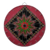 Mooi mooi kenya cultureel motief geometrisch dartbord (Voorkant)