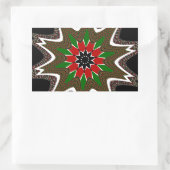 Mooi mooi kenya cultureel motief geometrisch rechthoekige sticker (Tas)