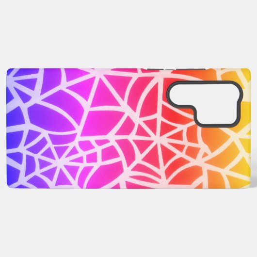 Mooi mooi, mooi, kleurrijk, spin-wit web samsung galaxy hoesje (Achterkant horizontaal)