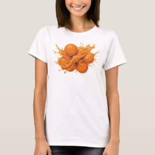 Mooi & Mooie Oranje Abstracte Sinaasappels T-shirt