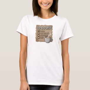 Mooi & Mooie Roze COFFIE SPELEN MET KAT T-shirt