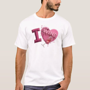 Mooi & Mooie Roze I LOVEW WINE Grafische T-shirt