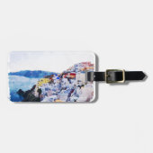 Mooi Mykonos Griekenland Panorama Uitzicht  Bagagelabel (Voorkant horizontaal)