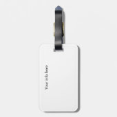 Mooi Mykonos Griekenland Panorama Uitzicht  Bagagelabel (Achterkant verticaal)