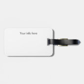 Mooi Mykonos Griekenland Panorama Uitzicht  Bagagelabel (Achterkant horizontaal)