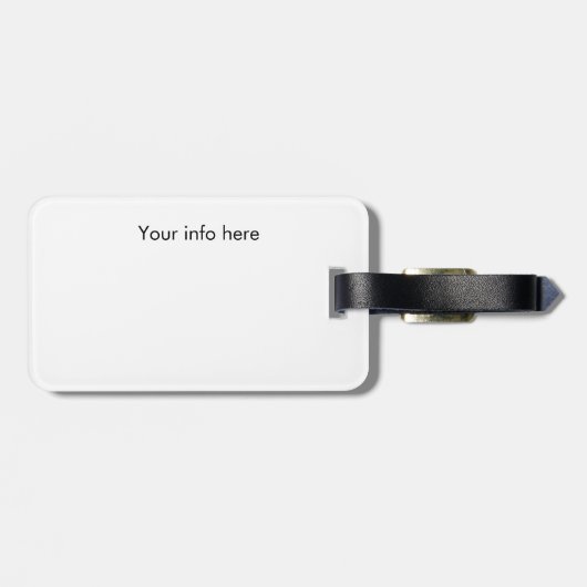 Mooi Mykonos Griekenland Panorama Uitzicht  Bagagelabel (Achterkant horizontaal)