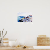 Mooi Mykonos Griekenland Panorama Uitzicht  Poster (Keuken)