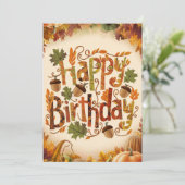 Mooi mystisch seizoen Herfst Valentijnsverjaardag Kaart (Staand voorkant)