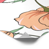 Mooi naadloos bloempatroon. ventilatorverlichting poster (Hoek)