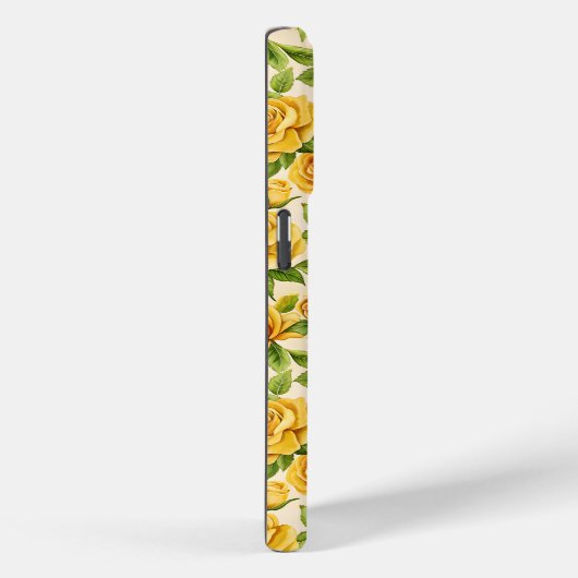 Mooi naadloos patroon van gele rozen Case-Mate iPhone case (Achterkant / Rechts)