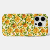 Mooi naadloos patroon van gele rozen Case-Mate iPhone case (Achterkant (horizontaal))