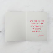 Mooi nam worden goed spoedig toe kaart (Binnen)