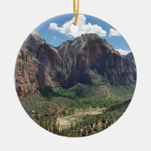 Mooi nationaal park Zion Keramisch Ornament (Voorkant)
